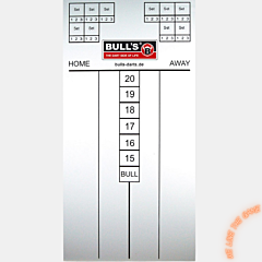 Profi točkovalna tabla za pikado BULL'S "Masterscoreboard" PIKADO.shop® 1