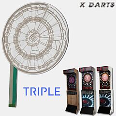 Matrix folija za pikado avtomate - X DARTS | Quadro - PIKADO.shop