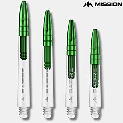 MISSION | Sabre Shafts | Clear - Green | pikado trupi - PIKADO.shop