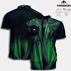 Otroška majica za pikado MISSION | Flint | Black-Green
