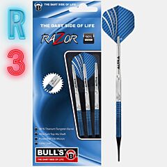 Pikado puščice BULL'S / Razor R3 / 18 g / Softip Darts PIKADO.shop®1