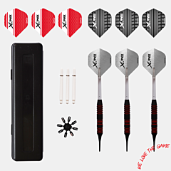 Pikado puščice XQMax "Rubberised Dart SET" s plastično konico PIKADO.shop® 1