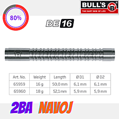 Pikado uteži BULL'S "BE16" za puščice s plastično konico PIKADO.shop®1