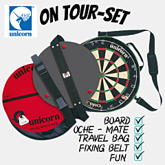Tarča za pikado iz sisala UNICORN On Tour Board Set PIKADO.shop®1