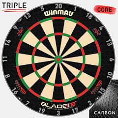 Tarča za pikado iz sisala WINMAU Blade 6 Triple Core Carbon PIKADO.shop®1
