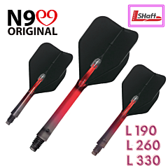 Trupi za pikado puščice L-style N9 "Twin Color Lock Straight" Black-Red