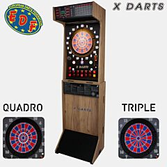 X DARTS | prenosni elektronski pikado avtomat | z opcijo Triple & Quadro | Black - PIKADO.shop