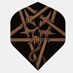ALCHEMY / Dart Flights / NO2 / Copper - Pentacle Skull / pikado perice PIKADO.shop®1