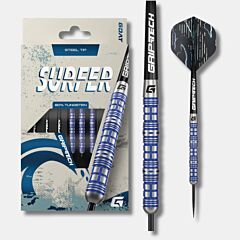 GOAT Inspire Steel Tip puščice – 80 % Tungsten, Griptech, srebrn finish - PIKADO.shop