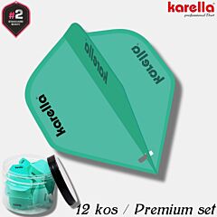 KARELLA / Ultimo Flights - 200 mikronov / 12 kos / profi peresa za pikado / turquoise