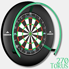 MISSION | Torus 270 | LED osvetlitev za pikado tarčo | Green - PIKADO.shop