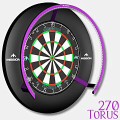 MISSION | Torus 270 | LED osvetlitev za pikado tarčo | Purple - PIKADO.shop