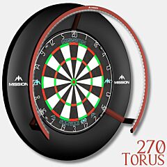 MISSION | Torus 270 | LED osvetlitev za pikado tarčo | Red - PIKADO.shop