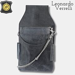 Moška usnjena naramna torba Leonardo Verelli / SIRIN / črna PIKADO.shop®1