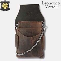 Moška usnjena naramna torba Leonardo Verelli / SIRIN / črna PIKADO.shop®1