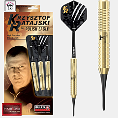Pikado puščice BULL'S "Krzysztof Ratajski" s plastično konico (gold) PIKADO.shop®1