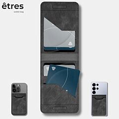 Slim univerzalni magnetni etui za kartice / êtres / Deux / black / PIKADO.shop®1