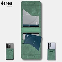 Slim univerzalni magnetni etui za kartice / êtres / Deux / green / PIKADO.shop®1