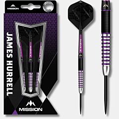 Steeldart puščice MISSION / James Hurrell / Hillbilly black purple