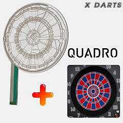 X DARTS | komplet segmentov + matrix folija | Quadro - PIKADO.shop