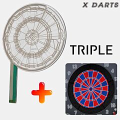 X DARTS | komplet segmentov + matrix folija | Triple - PIKADO.shop