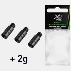 Dodatna teža za pikado puščice / XQMax / 2BA - 2g / Black PIKADO.shop®