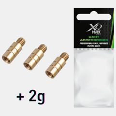 Dodatna teža za pikado puščice / XQMax / 2BA - 2g / Gold PIKADO.shop®