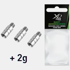 Dodatna teža za pikado puščice / XQMax / 2BA - 2g / Silver PIKADO.shop®