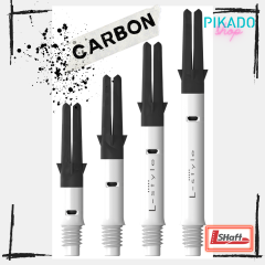 Trupi za pikado puščice L-style "Carbon Silent Straight Spinner" White-Black PIKADO.shop® 1