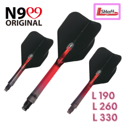 Trupi za pikado puščice L-style N9 "Twin Color Lock Straight" Black-Red