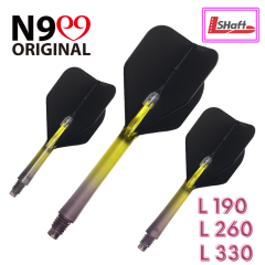 Trupi za pikado puščice L-style N9 "Twin Color Lock Straight" Black-Yellow