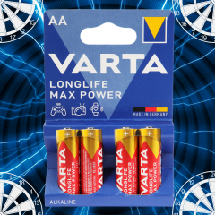 Alkalne baterije VARTA - Longlife Max Power AA LR6 PIKADO.shop®1