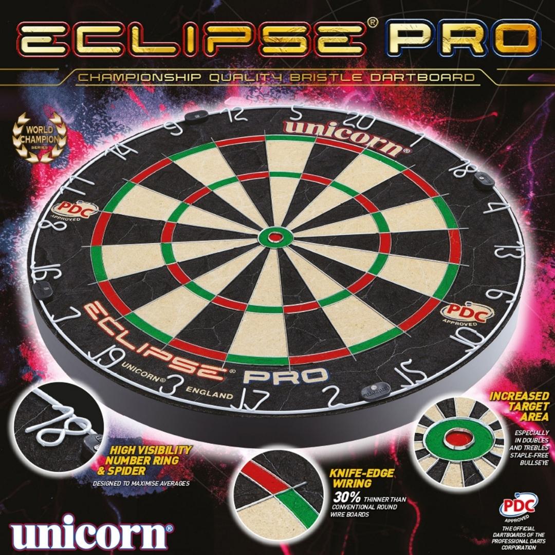 Tarča za pikado iz sisala UNICORN Eclipse Pro